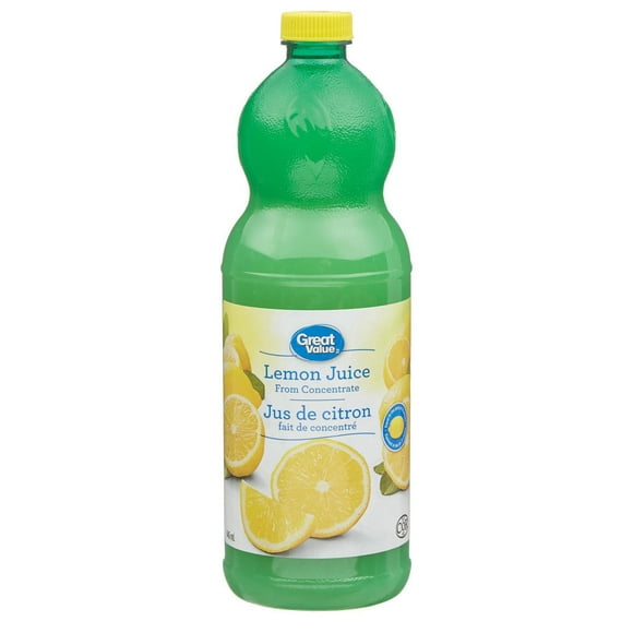 Jus de citron Great Value fait de concentré 946 ml