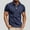 Dark Blue, variant on Fnnxeal Mens Polo Shirts, Big and Tall Shirt Solid Button Collared Summer Casual Dark Blue Polo Shirts for Men Size 2XL
