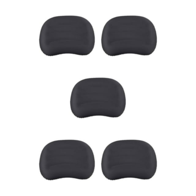 VONKY Neck And Lumbar Support Inflating Travel Pillow For Comfortable Sleep On Go black 5Set