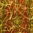 thumbnail image 1 of Ahgly Company Indoor Square Abstract Yellow Modern Area Rugs, 3' Square, 1 of 4
