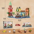 thumbnail image 3 of TERRAMUS Venice Main Street Building Kit with Light, 2155 Pcs City House Architecture Model Home Office Decor Building Blocks Kit, Creative Building Toys for Kids Age 12+, 3 of 9