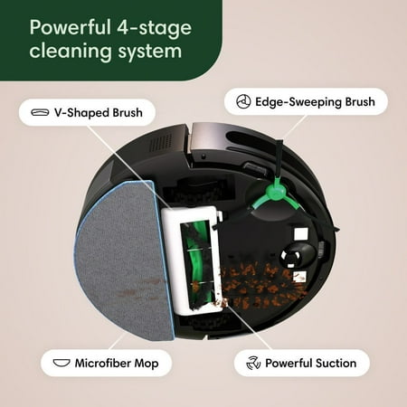 iRobot Roomba Combo Essential Robot Vacuum & Mop (Y0140) - Black