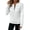 White, variant on Womens Fall Pullover Tops Quilted 1/4 Zip Textured Long Sleeve Solid Color Sweatshirts Dailywear
