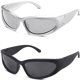thumbnail image 1 of Gafas de Sol Milramtob Y2K Envolventes Plateadas con Protección UV400, 1 of 6