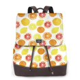 thumbnail image 1 of Balery Lemon Orange Mochila de Cuero para Mujeres, Gran Capacidad, Bolsa de Viaje Multifuncional, Mochila de Cuero y Bolsa de Hombro para Mujeres, 1 of 4