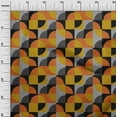 thumbnail image 3 of oneOone Cotton Silk Orange Fabric Geometric Craft Projects Decor Fabric Printed By The Yard 42 Inch Wide, 3 of 4