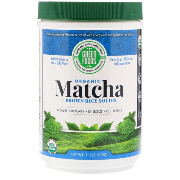 Green Foods Ceremonial Grade Matcha Green Tea Energy Blend, 11 oz (312