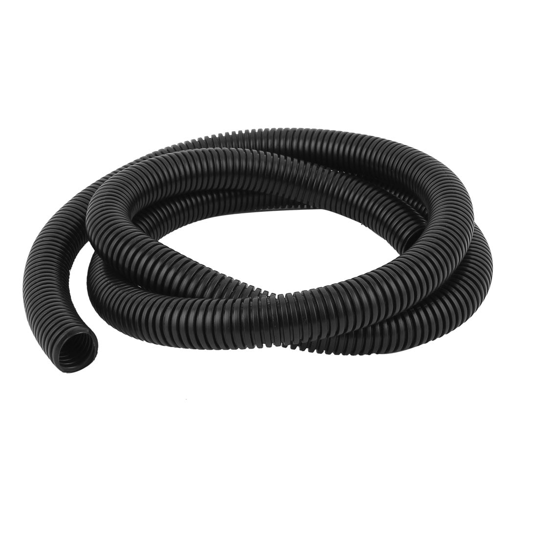 1.5M Length 25mm OD Black Automotive Wiring Harness Corrugated Tube