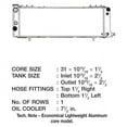 thumbnail image 2 of CSF 3252 1 Row Plastic Tank Aluminum Core Radiator, 2 of 2