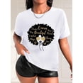 thumbnail image 1 of Camiseta De Mujer Verano Casual Mujer Básica Camiseta Para Deportes Callejeros PlayaLetter And Figure Graphic Crew Neck Running Sports T-shirt, Short Sleeve Casual Every Day Top, Women's ActivewearF, 1 of 7