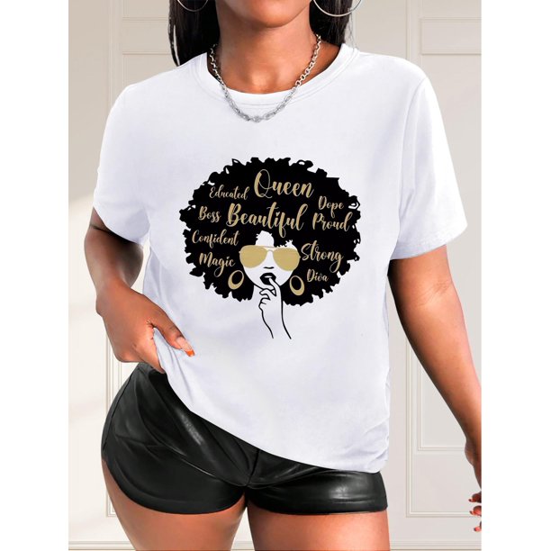 Camiseta De Mujer Verano Casual Mujer Básica Camiseta Para Deportes Callejeros PlayaLetter And Figure Graphic Crew Neck Running Sports T-shirt, Short Sleeve Casual Every Day Top, Women's ActivewearF
