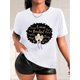 thumbnail image 1 of Camiseta De Mujer Verano Casual Mujer Básica Camiseta Para Deportes Callejeros PlayaLetter And Figure Graphic Crew Neck Running Sports T-shirt, Short Sleeve Casual Every Day Top, Women's ActivewearF, 1 of 7