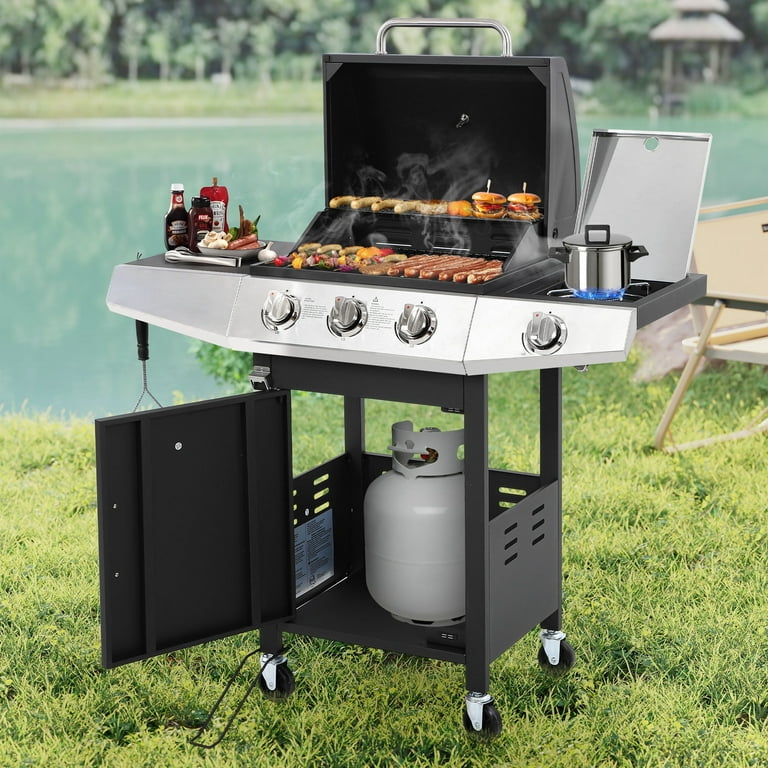 Enyopro 40000BTU Propane Gas Grill, Stainless Steel Burner BBQ