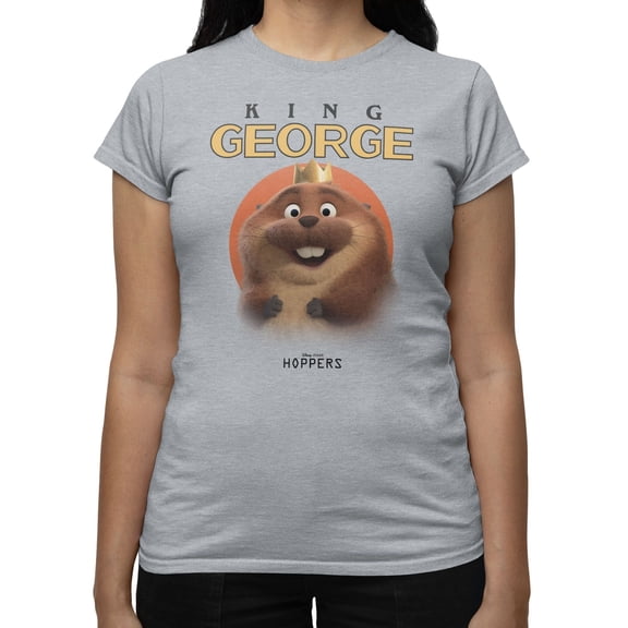 Disney Pixar Hoppers King George Sun Women's T-Shirt (Sport Grey, S-2XL)