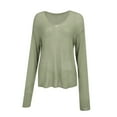 thumbnail image 3 of MESSUEN Open Weave Sweaters for Women Long Sleeve Cover Up for Women Lightweight Sweaters for Women Womens Shirts Womens Summer Tops Dressy Casual Summer Tops Women Womens Tops Dressy Green A, 3 of 8