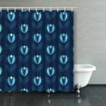 thumbnail image 1 of BSDHOME Scandinavian Geometric Simple Seamless Floral Pattern Retro Tulip Shower Curtains Bathroom Curtain 66x72 Inch, 1 of 1