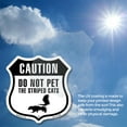thumbnail image 6 of Caution Do Not Pet The Striped Cats Skunk (2 Pack) 18 inch X 18 inch Shield Shaped Commercial Grade Plastic Signs Weather Resistant Made in the USA, 6 of 6