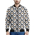 thumbnail image 2 of Chaqueta con cremallera y estampado 3D de pingüinos para hombre, sudadera con estampado de animales bonitos, chaquetas de calle para primavera y otoño, abrigos de manga larga, 2 of 4
