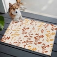 thumbnail image 3 of Orange Yellow Botanical Entryway Rug 2'x3'&nbsp; Non Slip Front Door Mats, Rustic Country Spring Floral Summer Leaf Entrance Rugs Indoor Outdoor Carpet, Floor Mats Small Area Rug for Bedroom Kitchen, 3 of 8