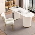 thumbnail image 4 of Work Organizers Office Desk Computer Executive Table Office Desk Desktops Scrivania Cameretta Bureau Tafel Office Furniture My Lux Decor Round, 4 of 10
