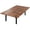 Vintage Brown/Black, variant on VIVO Electric 95” x 55” Square Corner Desk, Black Table Tops, Black Frame