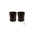 thumbnail image 2 of iDesign Olivia Steel Round Bathroom Trash Cans - Bronze, Set of 2, 2 of 5