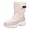 White, variant on Snow Boots for Women,Women's Winter Boots Insulated Padded Warm Comfortable Non- Outdoor Thermal Footwear for Cold Weather,Winter Boots for Women,Pink,6.5