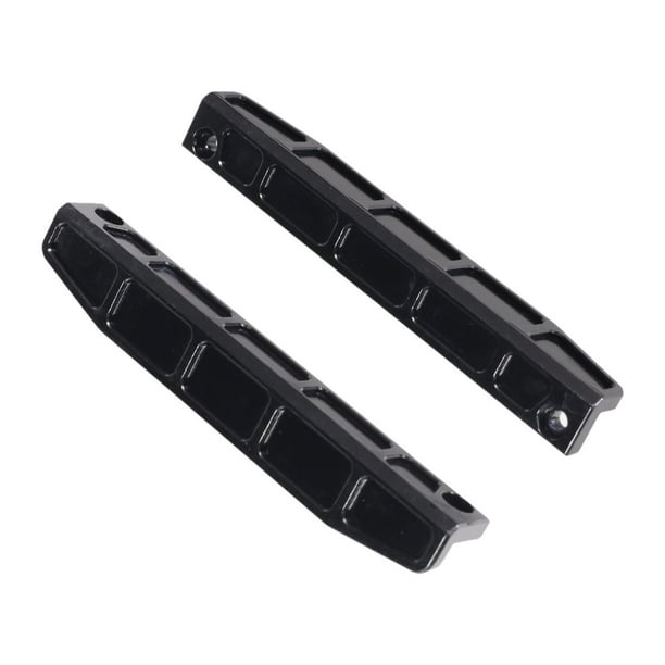 Piezas de repuesto profesionales para protectores laterales de metal para chasis izquierdo y derecho. Negro