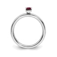thumbnail image 5 of 1/3 Carat (ctw) Princess Cut Lab Created Ruby Ring in Sterling Silver, 5 of 5