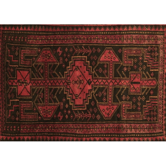 Ahgly Company Indoor Rectangle Persian Brown Traditional Area Rugs, 4' x 6'