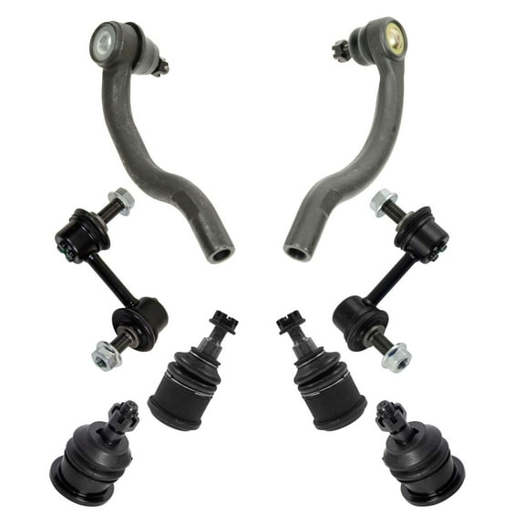 TRQ Front Ball Joint Sway Bar Link Tie Rod Suspension Set 8pc for 03-07 Accord PSA71298