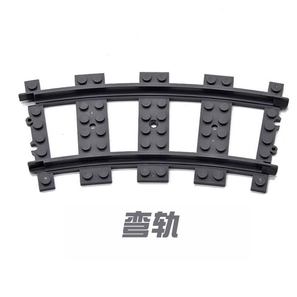 Compatible with Lego Building Blocks Train City Track Parts Series Universal Rail/Curved Rail/Straight Rail Kids Building Blocks Play