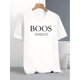 thumbnail image 2 of Men'S Trendy Short-Sleeve Casual Summer T-Shirt with Letters, Short sleeves, Round Neck Tees, 2 of 6