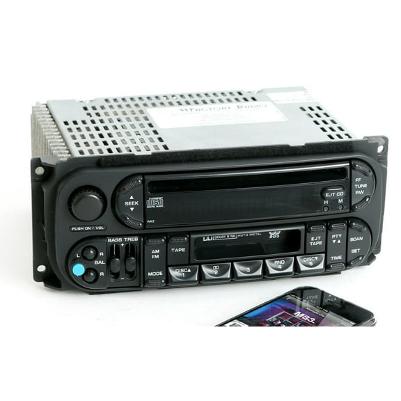 Restored Dodge Jeep Chrysler 02-06 AM FM CD Cassette w Bluetooth Music P05091605AC - RAZ (Refurbished)