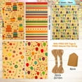 thumbnail image 2 of Recyclable gift wrapping set, with labels and string - suitable for male, female, children's birthday wrapping (6 sheets, each 28 inches long 20 inches wide), 2 of 4
