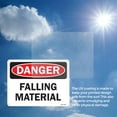 thumbnail image 6 of Falling Material OSHA Danger Rigid Plastic Sign 24 Inch x 18 Inch - 5 Pack, 6 of 8