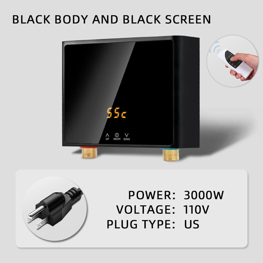 HoLife 110V 3000W Instant Electric Tankless Home Hot Water Heater Whole