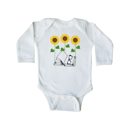 

Inktastic Reading Gift Book Club Gift Baby Girl Long Sleeve Bodysuit