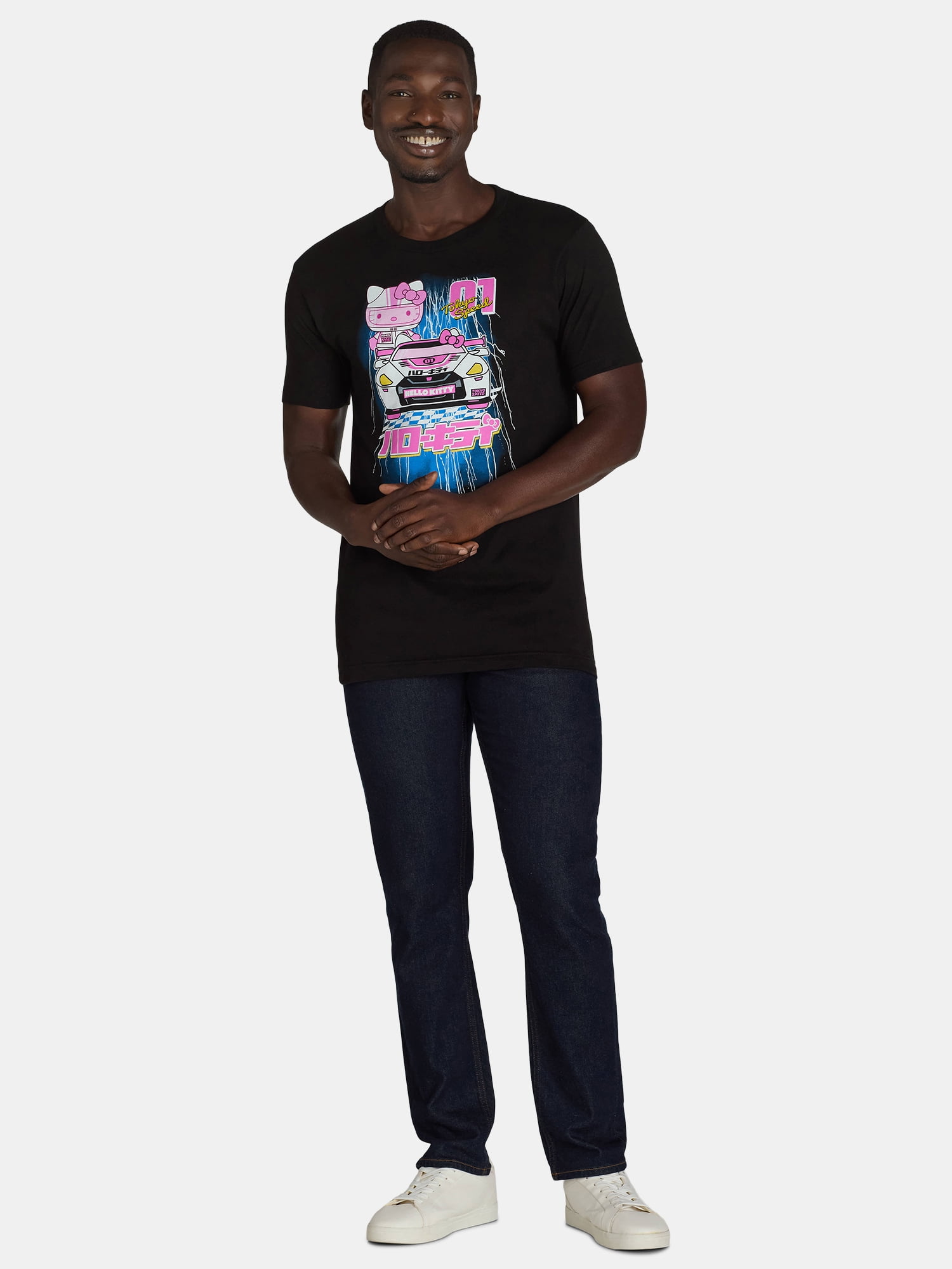 Hello Kitty Men's and Big Men's Tokyo Speed Racing Graphic