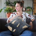 thumbnail image 2 of Plutus Brands Plutus Blue Palm Floral Luxury Throw Pillow, 26L x 26W, 2 of 2