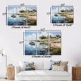thumbnail image 4 of Designart "Coastal Beauty Denmark Dutch painting I" Nautical & Beach Metal Wall Décor Set, 4 of 5