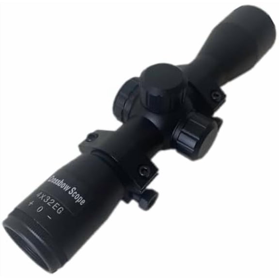 4x32 Crossbow Scope, Archery Aiming Scope with Red and Green Glass Etched Crosshair, Illuminated Type for Hunting$$Other