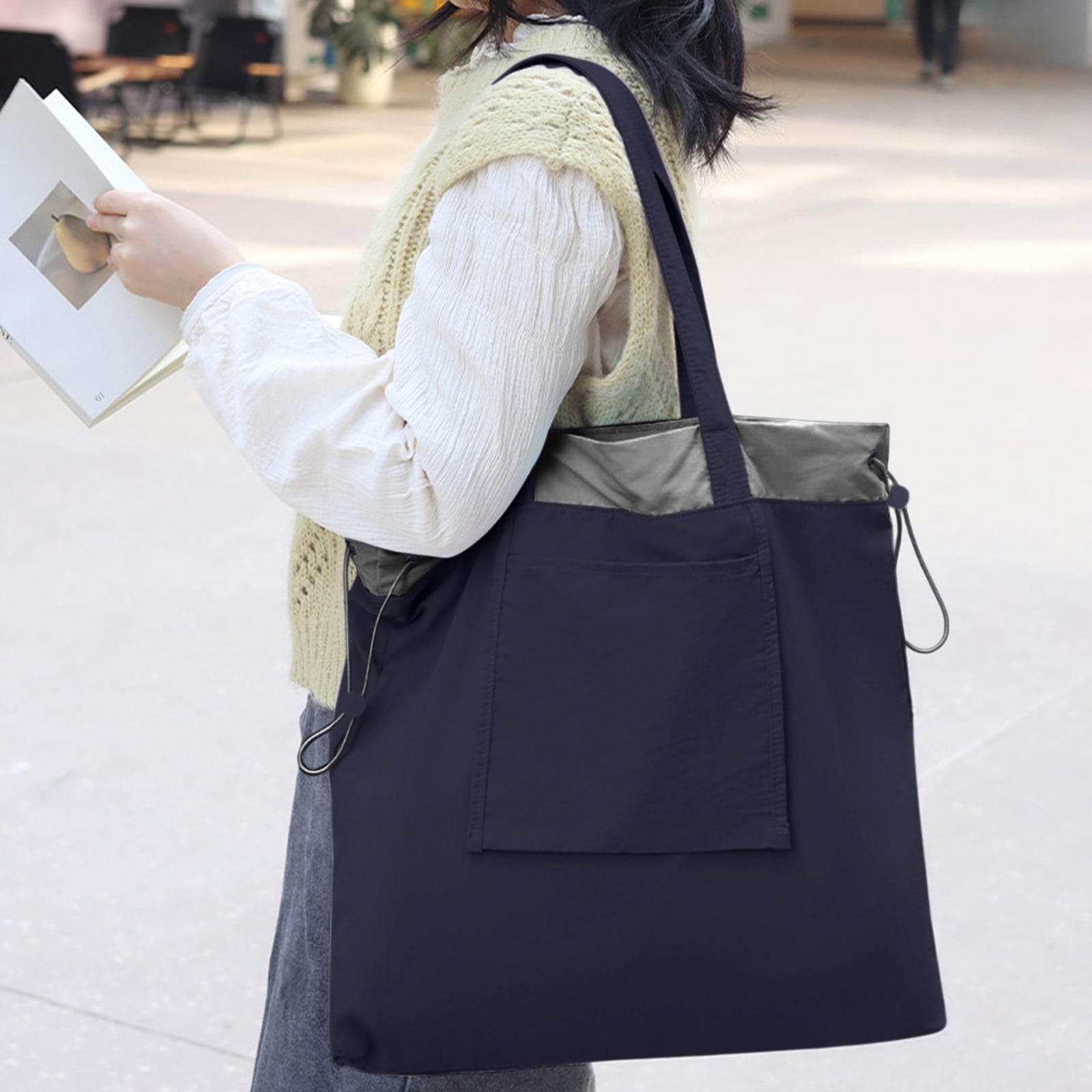 Bolso De Mano Impermeable Para Enfermera O Profesor - Múltiples Bolsillos, Nailon, Tamaño Pequeño Rosa