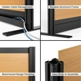 thumbnail image 6 of Luxor Beechwood Aesthetic Modular Wall Room Divider System - 70" W x 70" H, Freestanding, 6 of 7