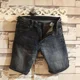 thumbnail image 3 of Pantalones cortos de mezclilla para hombre con bolsillos, pantalones vaqueros cortos rectos para hombre, elásticos con cremallera, diseñador Y2k, moda nueva en coreano delgado, 3 of 5