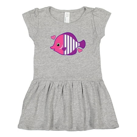 

Inktastic Cute Tropical Fish Beach Vacation Gift Toddler Girl Dress