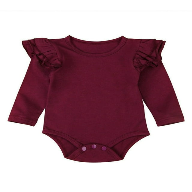 Barboteuse pour Nouveau-Née Fille, Justaucorps à Volants, Combinaison, Tenue
