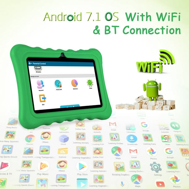 Chaud de 7 pouces de l'éducation, Quad Core 1+8Go WiFi Android