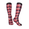 thumbnail image 4 of Haiem Heart Plaid Socks, Funny Novelty Crazy Design Cotton Socks Sports Socks Knee High Socks For Men, Women,1Pairs - Gift For Working Friends, 4 of 9