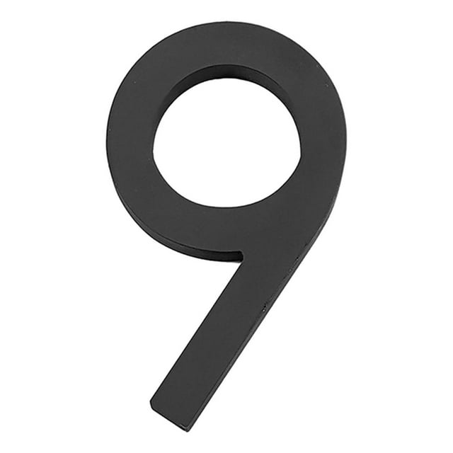 Números de casa flotantes modernos de 5" para decoración del hogar, dirección de calle, planos 9